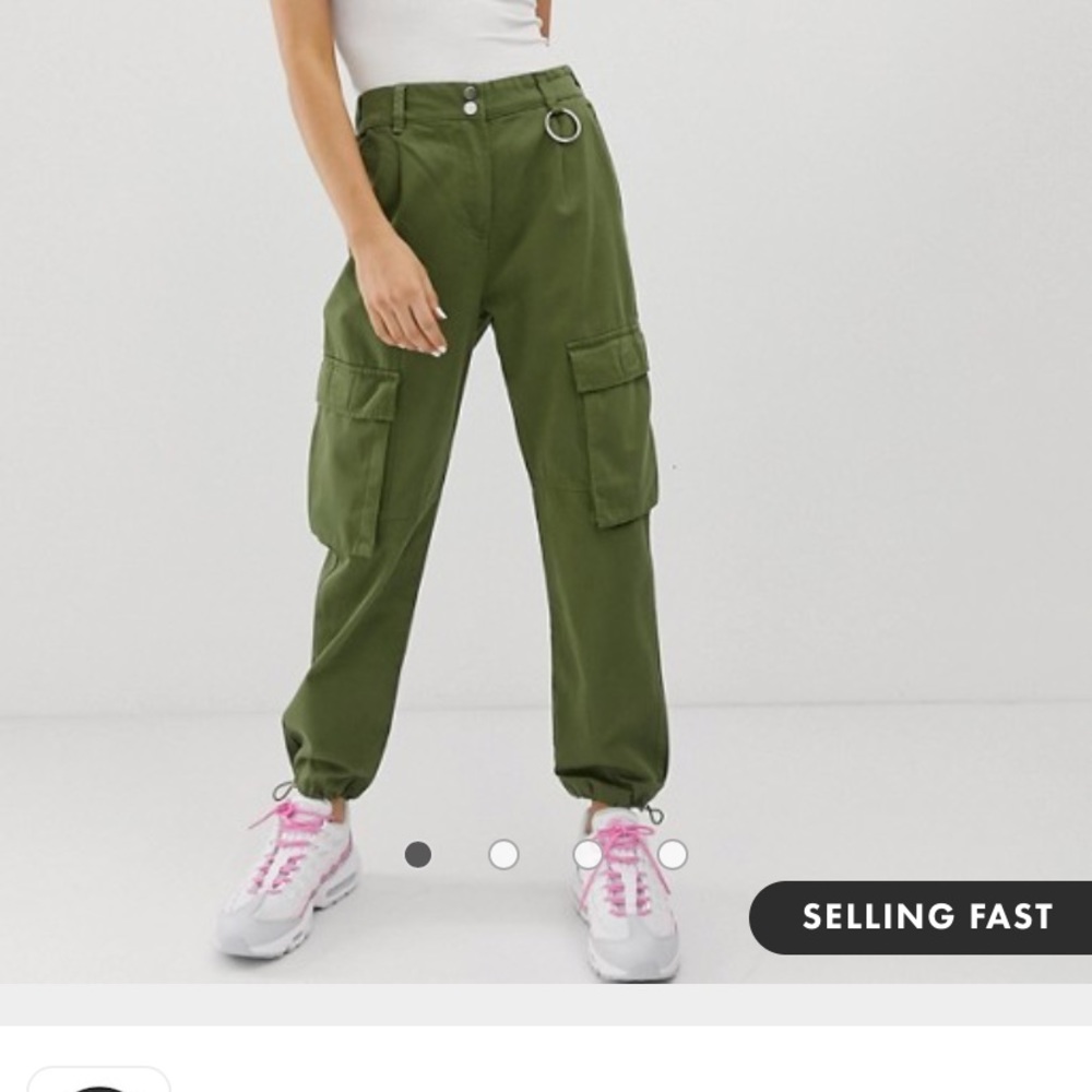 green cargo pants